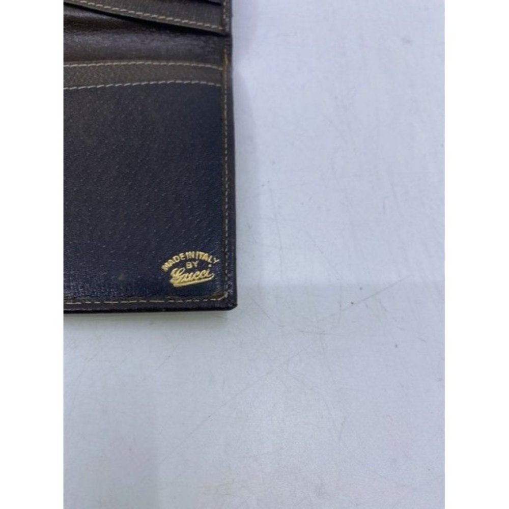 Gucci Brown Long Vintage Canvas Wallet - Picture 2 of 9